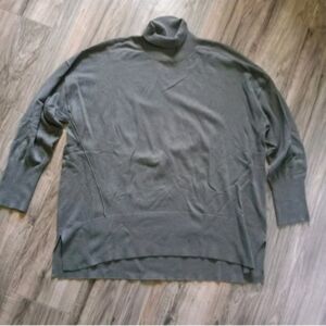 Rafaella Olive Green Soft Knit Turtleneck Sweater Size XL